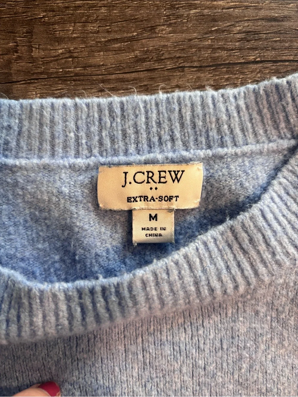 J.Crew Crewneck Knit Sweater Light Blue Women's Medium